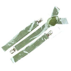 Moss Green Suspenders - Men and Boys One Size NWT